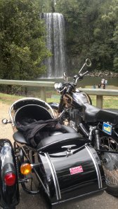 Royson at Milla Milla falls. Proof an Enfield can leave the city limits.